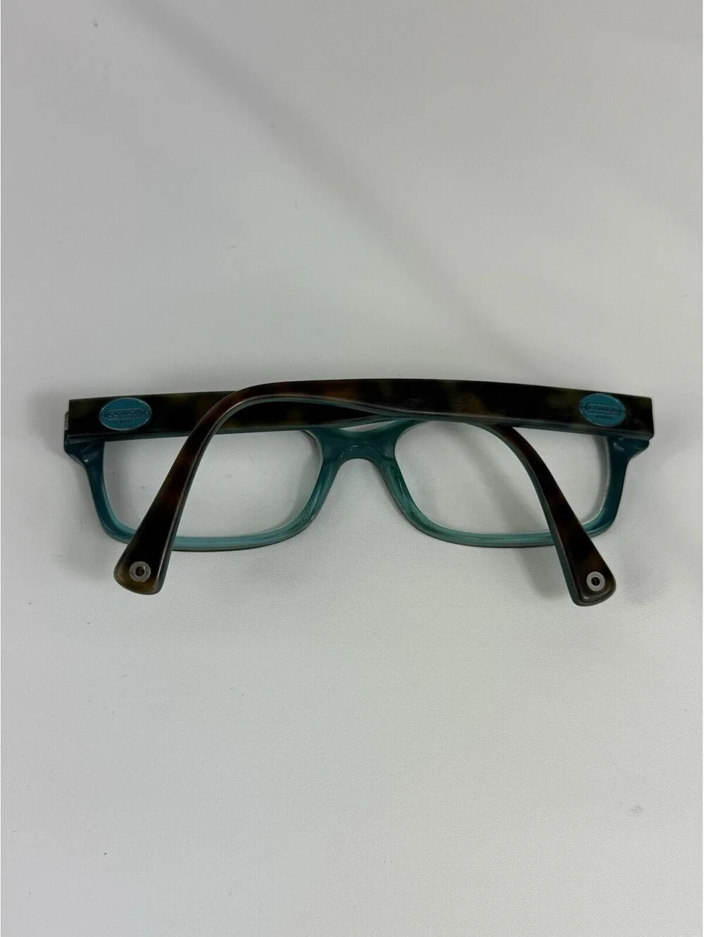 Coach Brooklyn HC 6040 5116 Dark Tortoise Teal Eyeglasses Frames 52-16 135